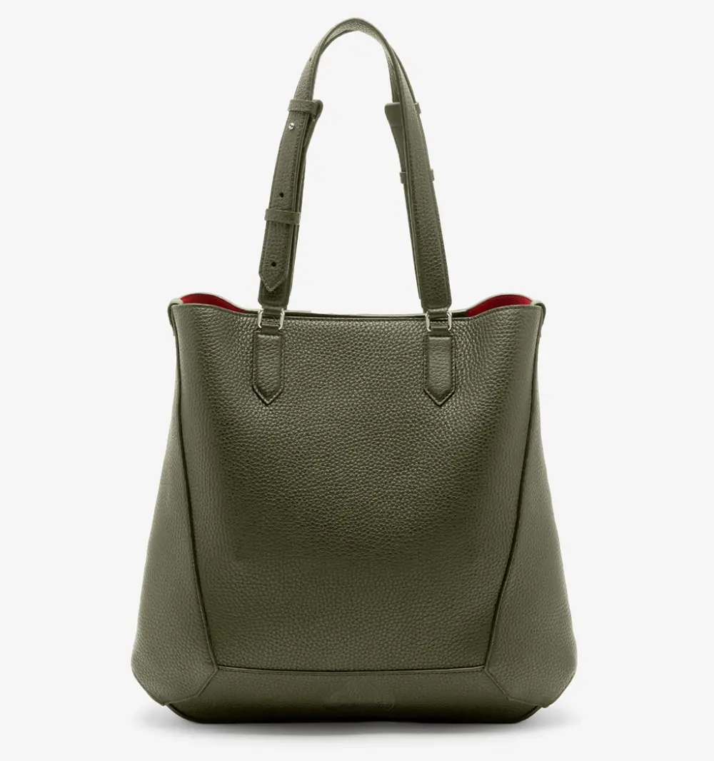 Túi Alexander McQueen Edge Medium 'Khaki' 7623421AAPO2840 - Ảnh 3