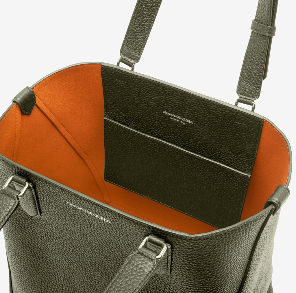 Túi Alexander McQueen Edge Medium 'Khaki' 7623421AAPO2840 - Ảnh 4