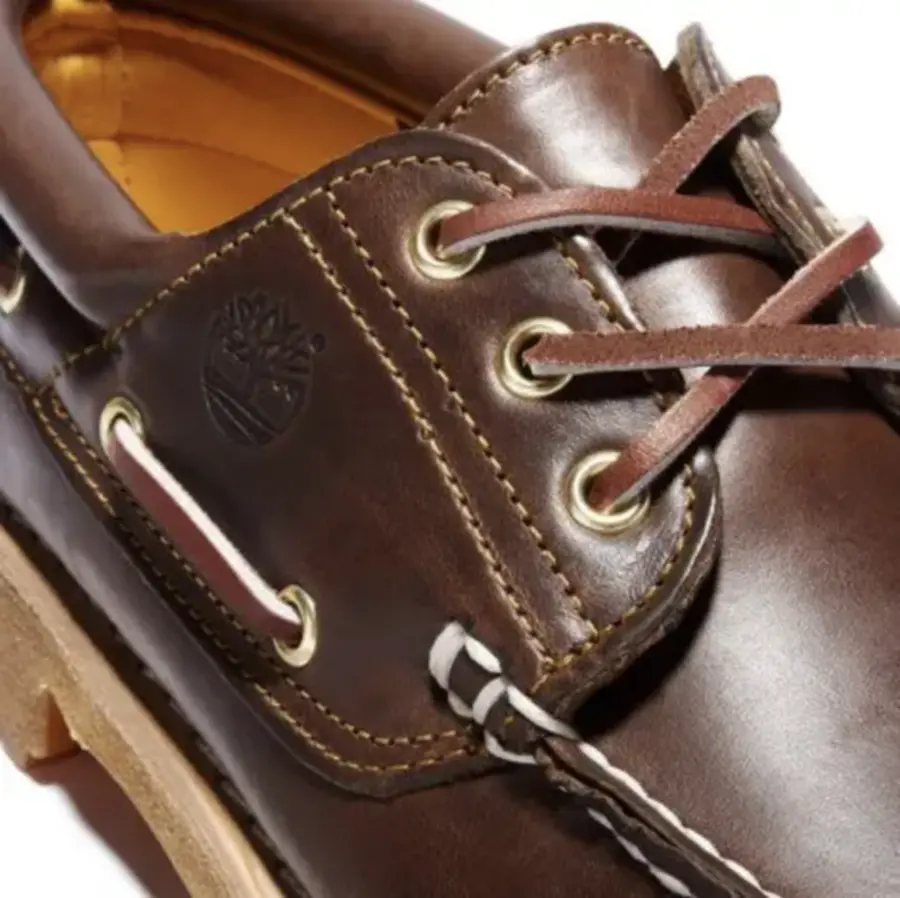 Alternative view of Giày Timberland 3-Eye Lug Handsewn Boat ‘Brown’ 30003214