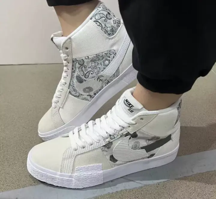 Giày Nike Zoom Blazer Mid Premium SB 'Paisley Pack Floral' DM0859-100 - Ảnh 3