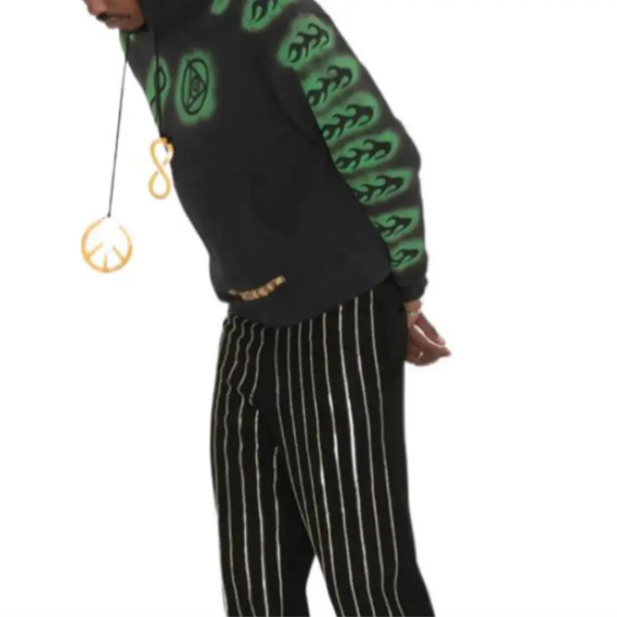 Áo Stussy x Dries Van Noten Embroidered Hoodie ‘Black’ - Ảnh 4