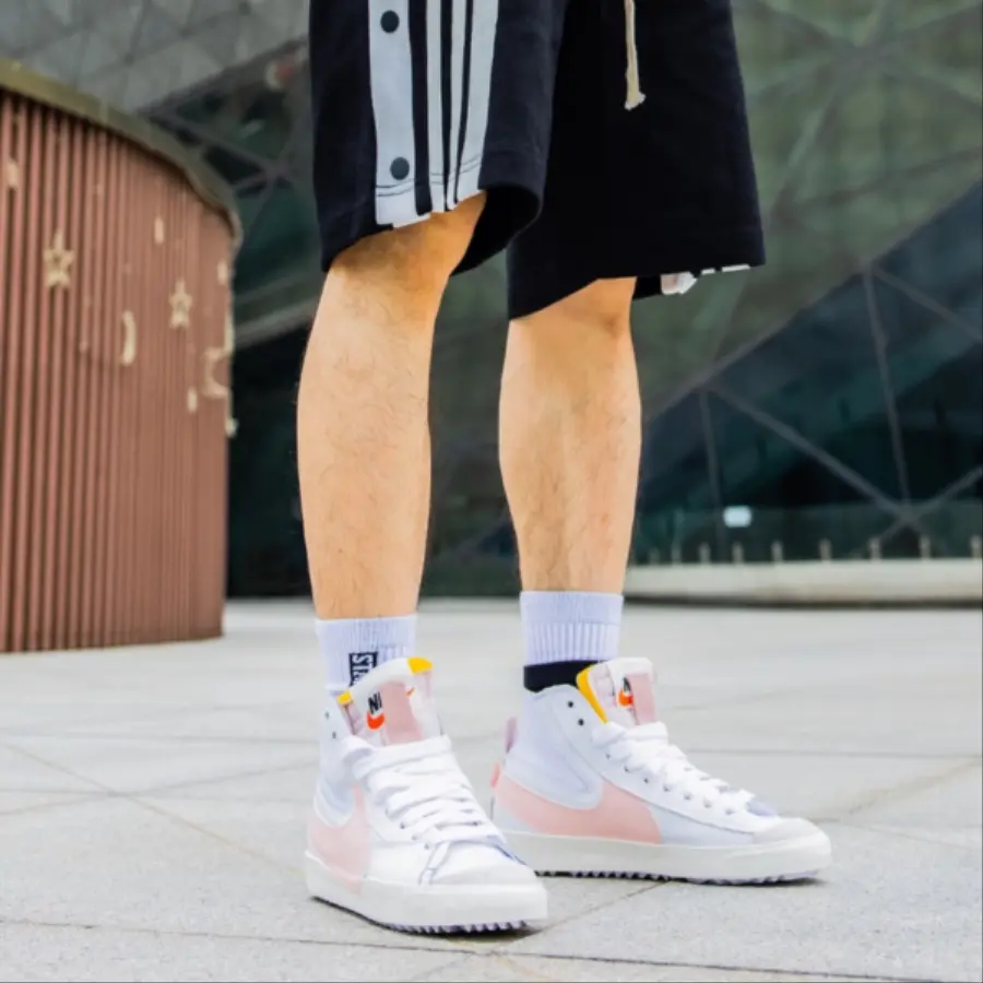 Alternative view of Giày Nike Blazer Mid 77 Jumbo ‘White Atmosphere Pink’ DQ1471-101