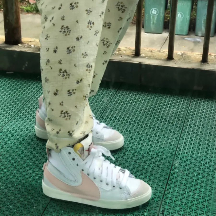 Giày Nike Blazer Mid 77 Jumbo ‘White Atmosphere Pink’ DQ1471-101 - Ảnh 4