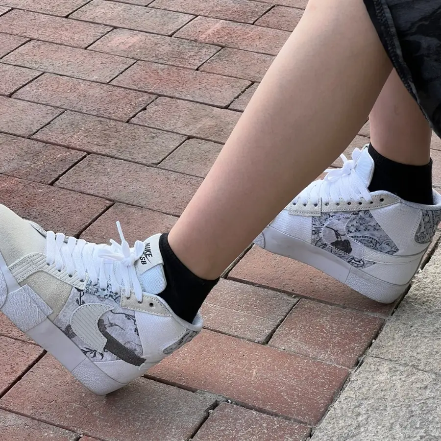 Giày Nike Zoom Blazer Mid Premium SB 'Paisley Pack Floral' DM0859-100 - Ảnh 6