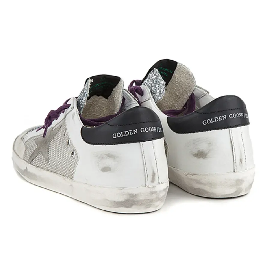 Giày Golden Goose 'Grey White' G34WS590-O53 - Ảnh 3