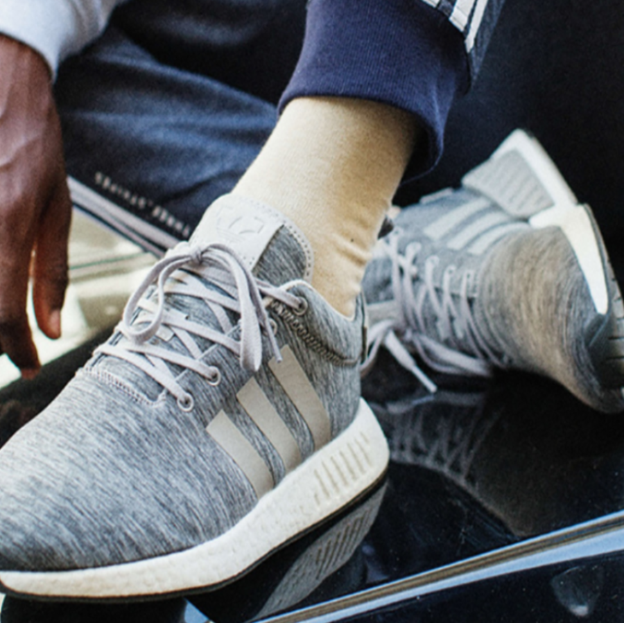 Giày Adidas Sneakersnstuff x NMD R2 ‘Grey Melange’ BY2789 - Ảnh 4