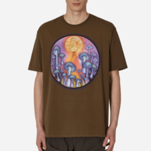 Alternative view of Áo Stussy x Dries Van Noten Airbrush Shrooms Tee ‘Khaki’