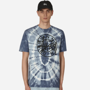 Alternative view of Áo Stussy x Dries Van Noten Tie Dye Tee ‘Blue’