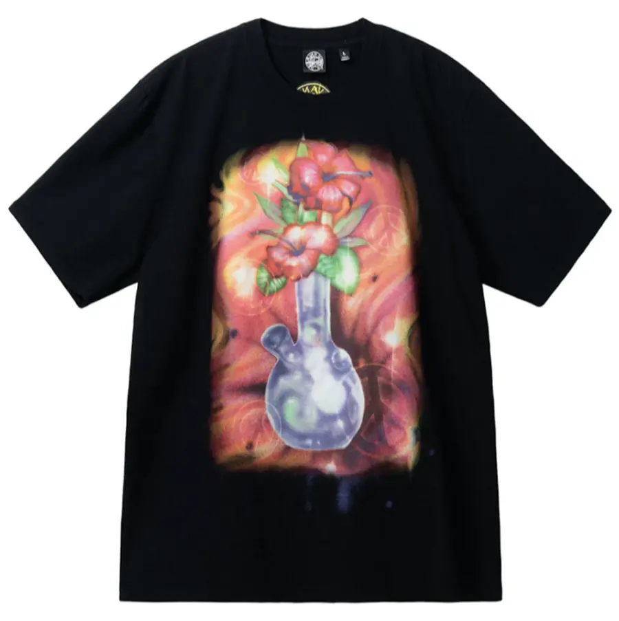 Áo Stussy x Dries Van Noten Airbrush Vase Tee ‘Black’