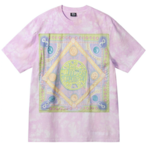 Áo Stussy x Dries Van Noten Bandana Tee ‘Lilac’