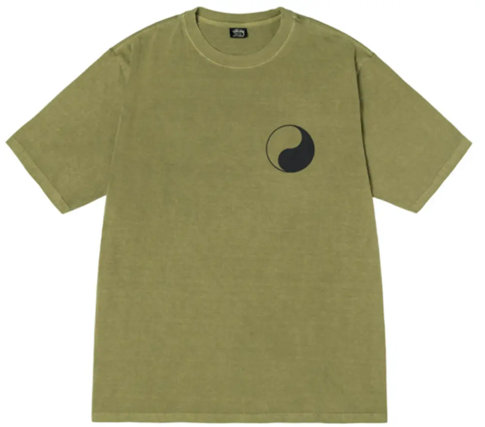 Áo Stussy x Our Legacy Work Shop Yin Yang Pigment Dyed ‘Olive’
