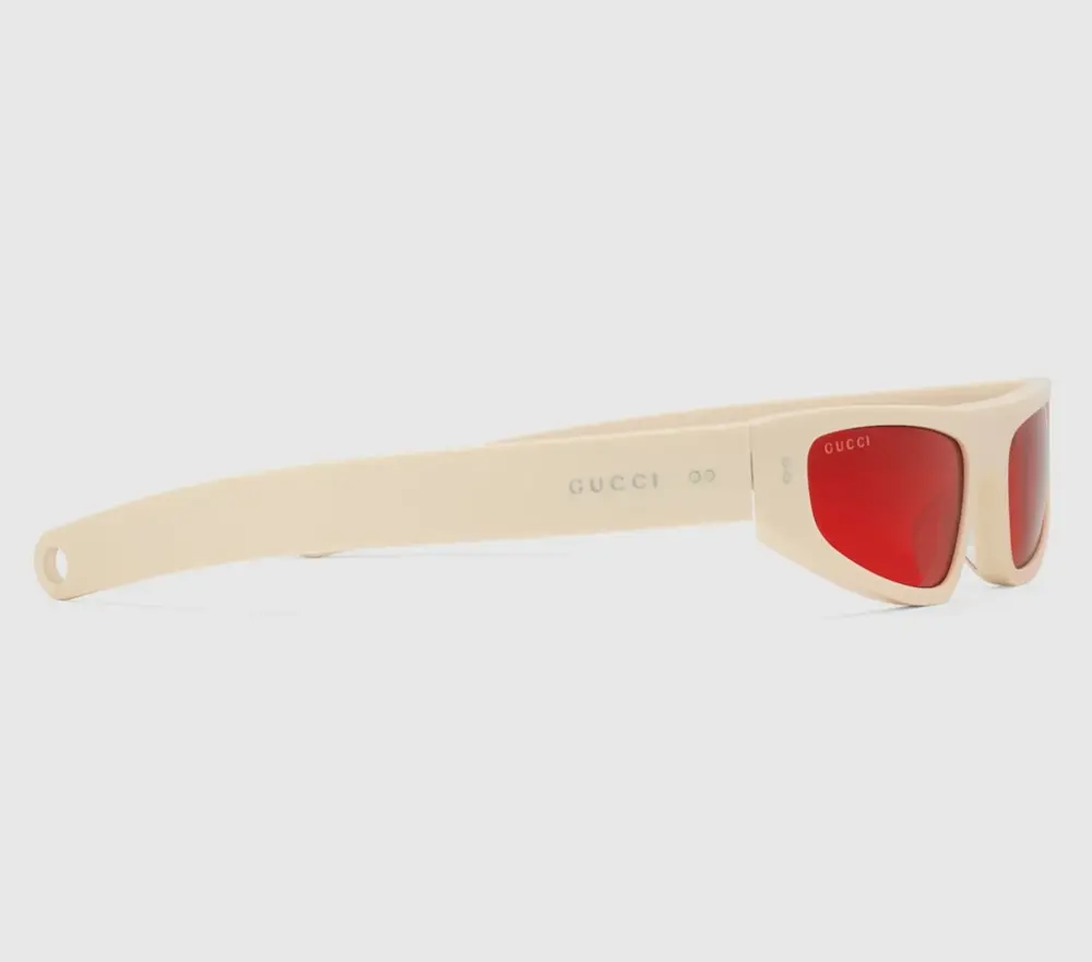 Kính Gucci Cat Eye Frame 'Shiny Ivory' 769797-J0740-9264 - Ảnh 3