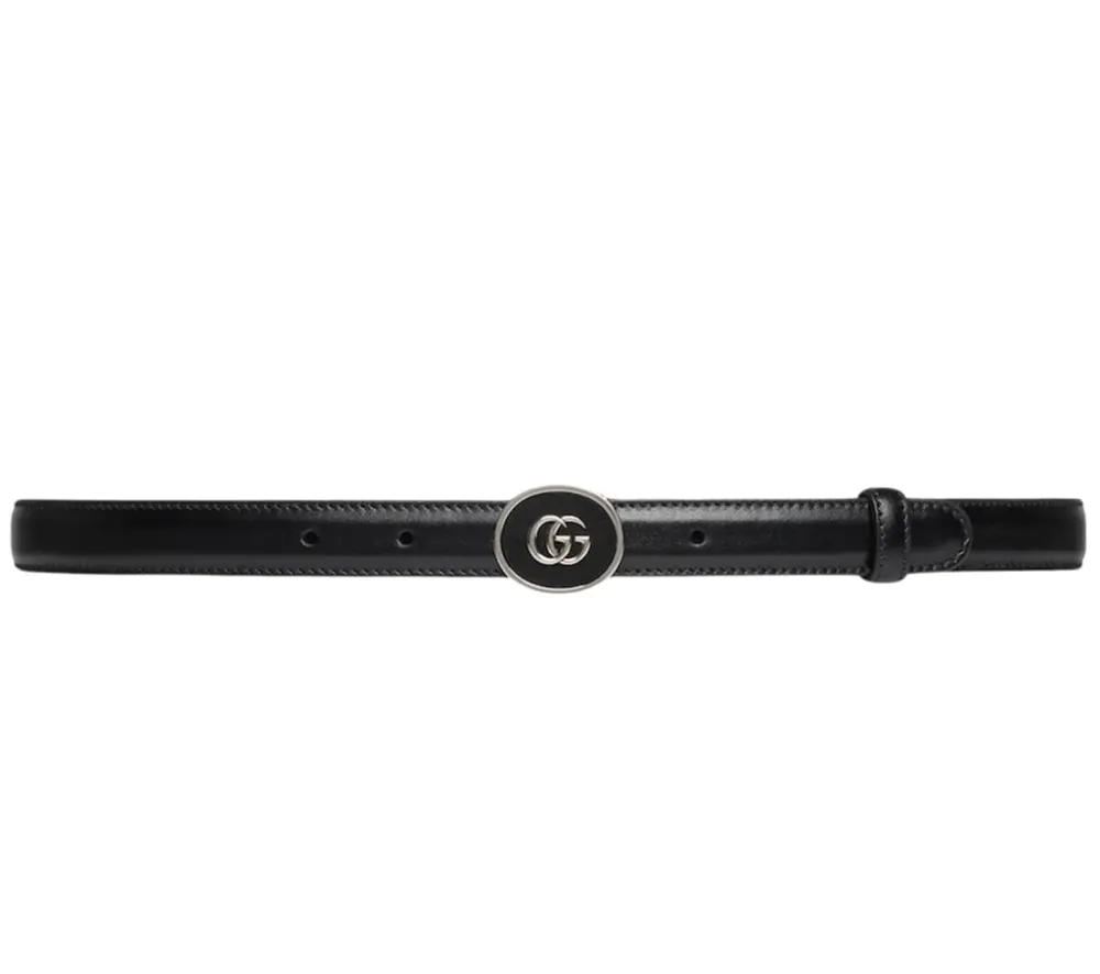 Thắt Lưng Gucci Petite GG Thin Belt 'Black' 760132-0YA0N-1000
