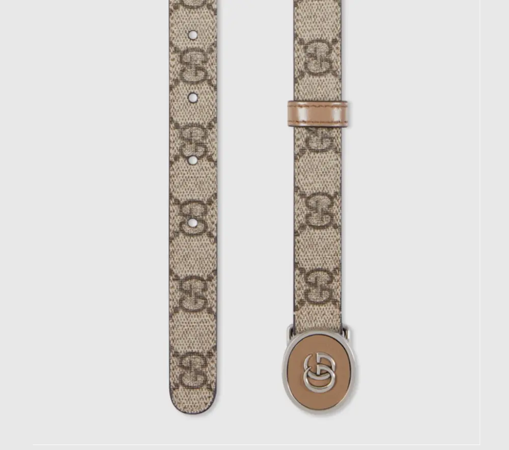 Thắt Lưng Gucci Petite GG Thin 'Beige Ebony' 760132-92TIN-9770 - Ảnh 3