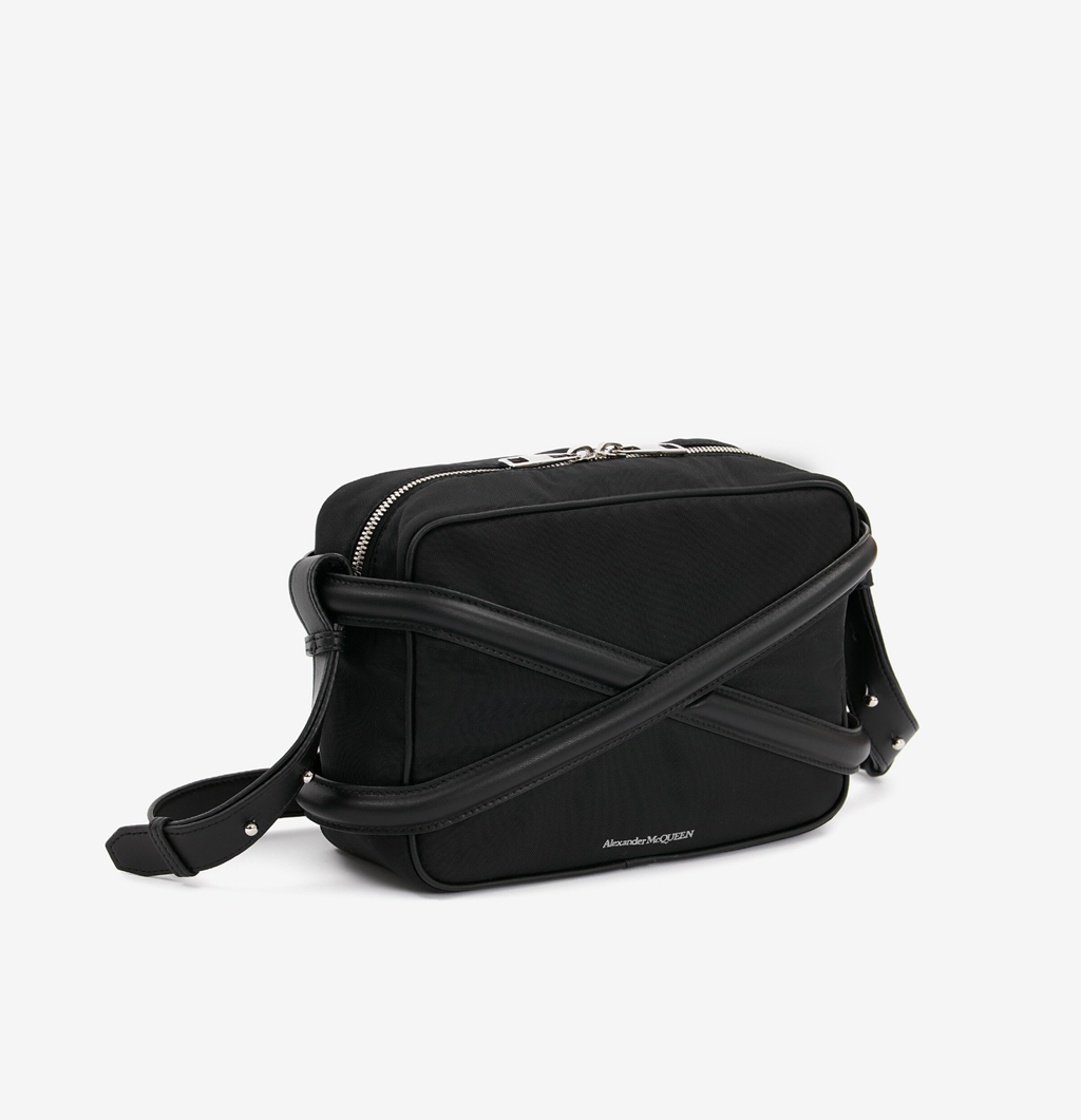Túi Alexander McQueen Camera Bag 'Black' 7262921AALD1000 - Ảnh 2