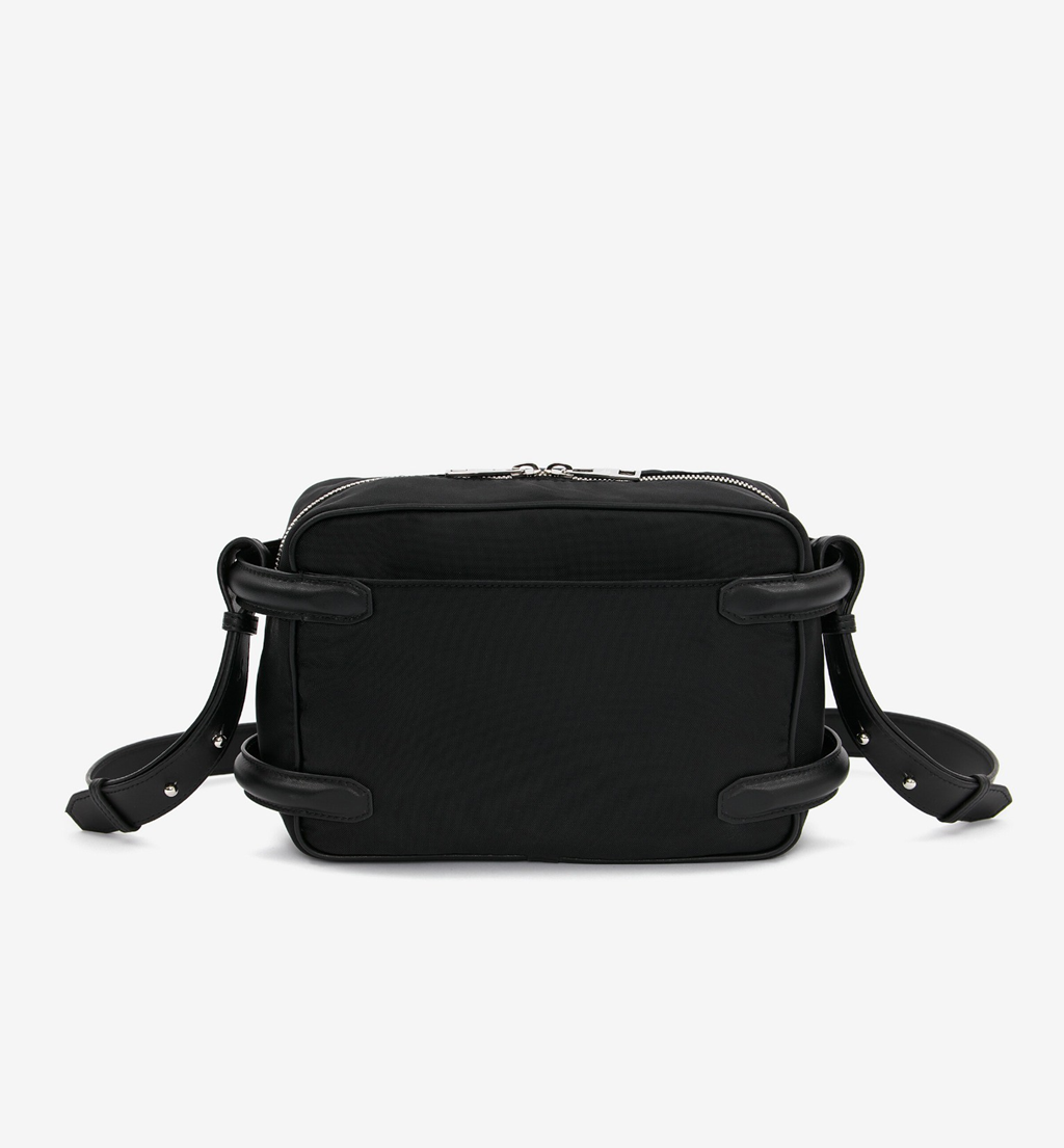 Túi Alexander McQueen Camera Bag 'Black' 7262921AALD1000 - Ảnh 3