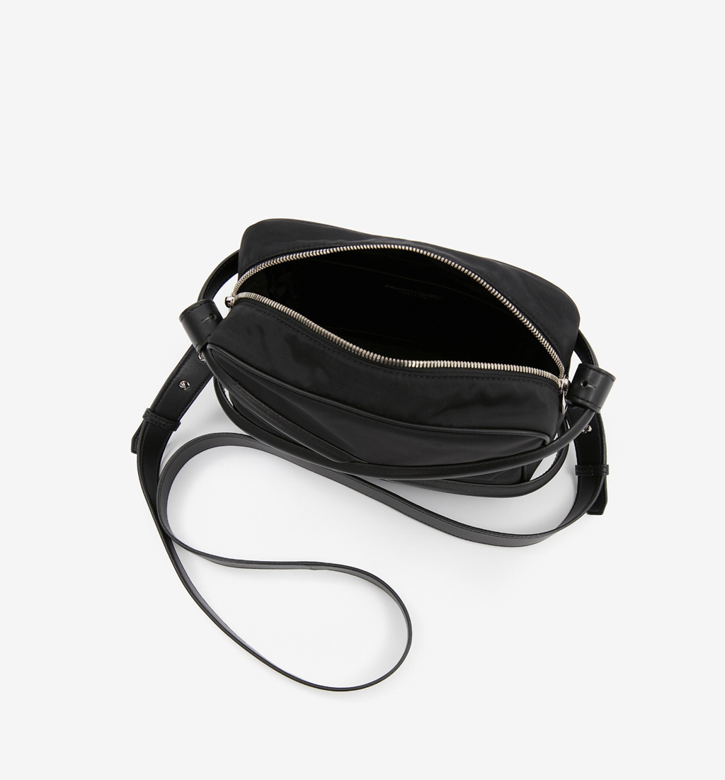 Túi Alexander McQueen Camera Bag 'Black' 7262921AALD1000 - Ảnh 4