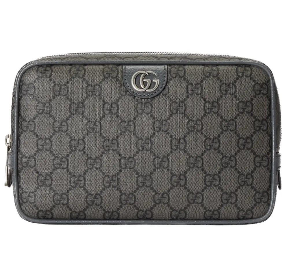 Túi Gucci Ophidia GG Toiletry 'Grey Black' 760019-UULBN-1244