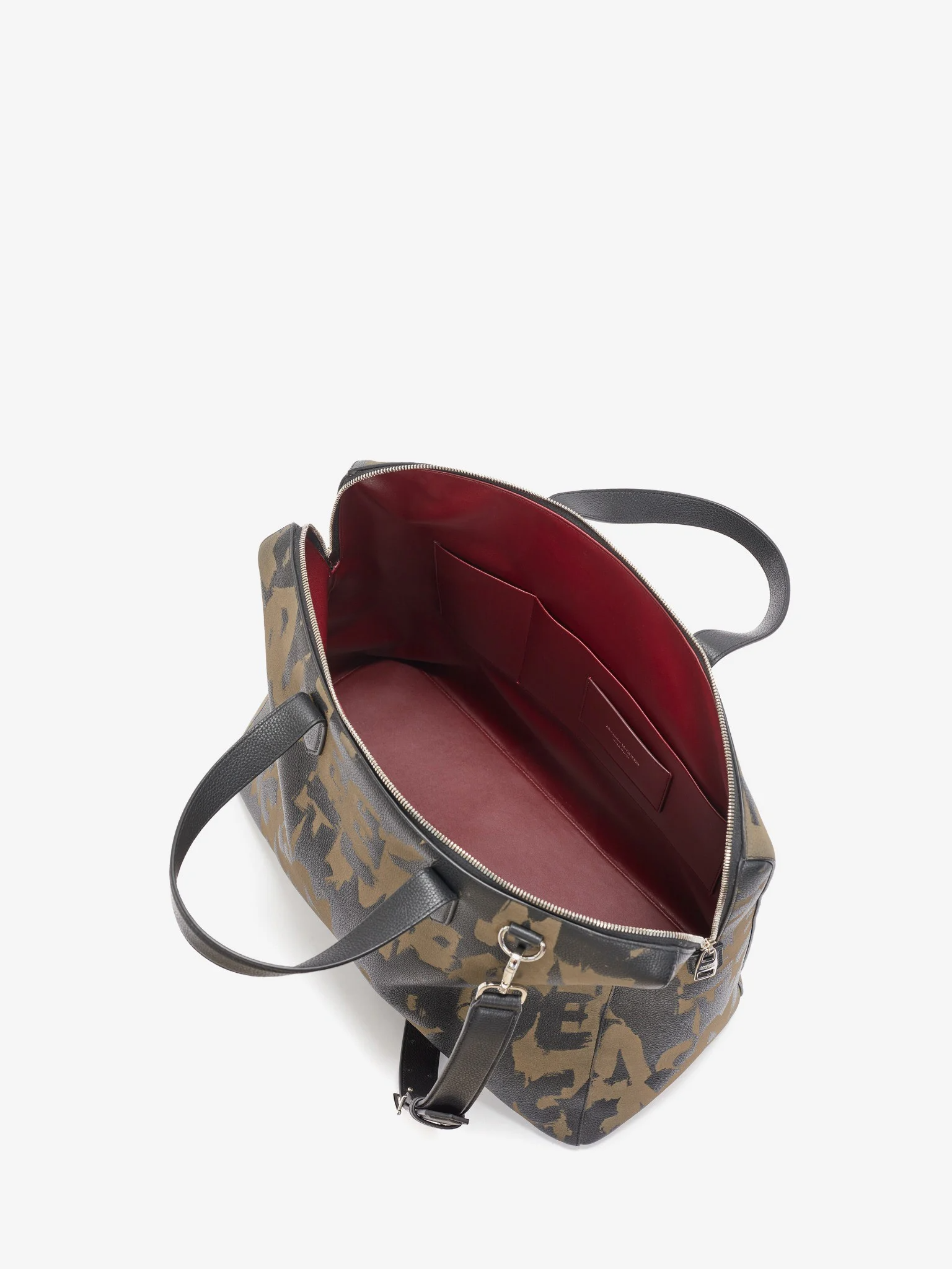 Túi Alexander McQueen Tote Bag 'Black Beige' 7262781AALB1062 - Ảnh 4