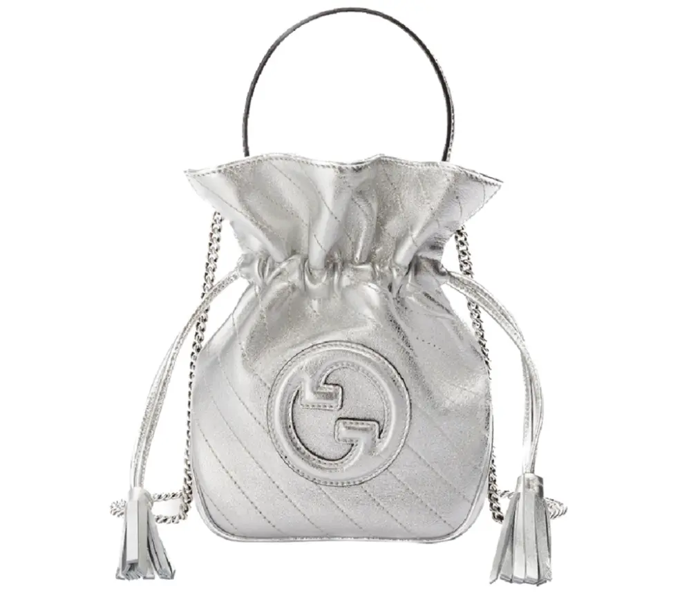 Túi Gucci Blondie Mini Bucket Bag 'Silver' 760313-AACT3-8106
