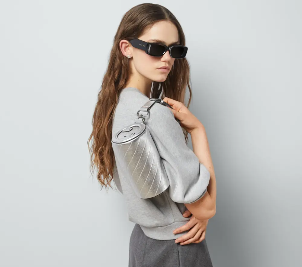 Alternative view of Túi Gucci Blondie Mini Shoulder Bag 'Silver' 760170-AACBO-8106