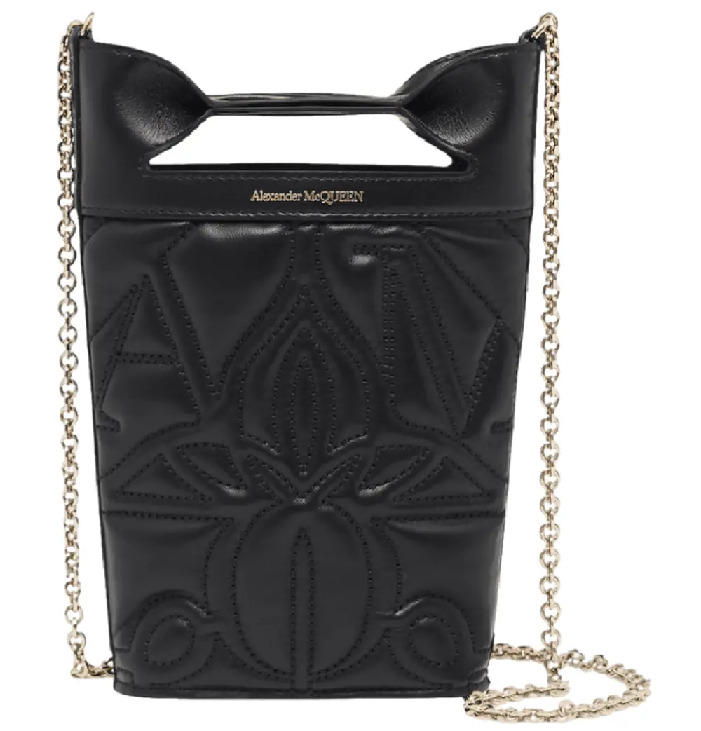 Túi Alexander McQueen Bow Mini 'Black' 7311741BLEL1000