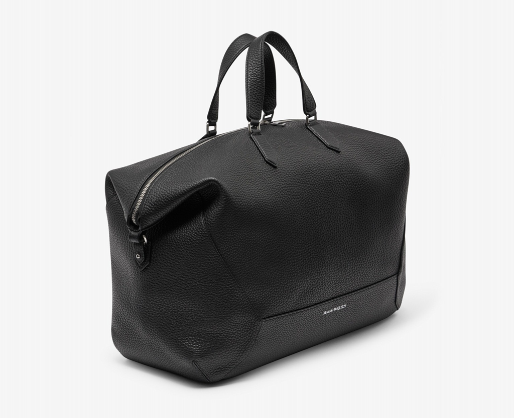 Túi Alexander McQueen Duffle Bag 'Black' 7581431AAPO1000 - Ảnh 2