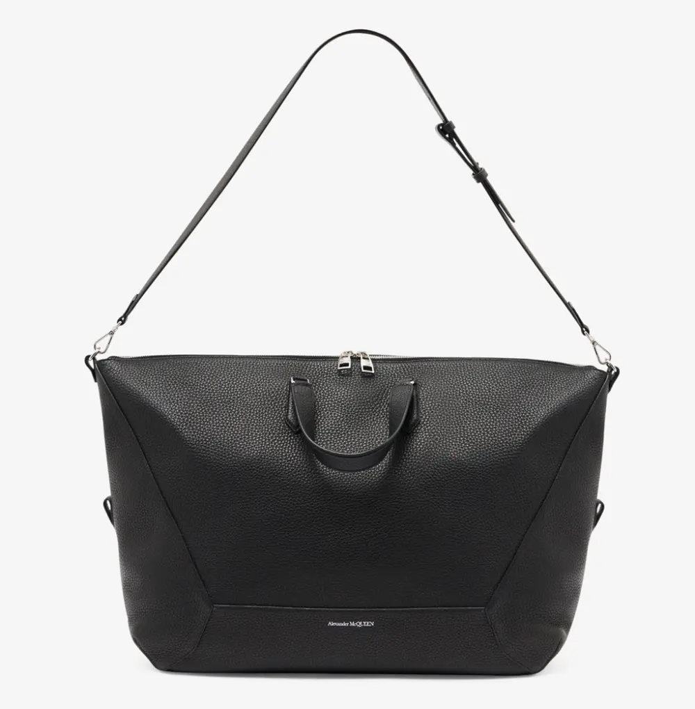 Túi Alexander McQueen Duffle Bag 'Black' 7581431AAPO1000 - Ảnh 3