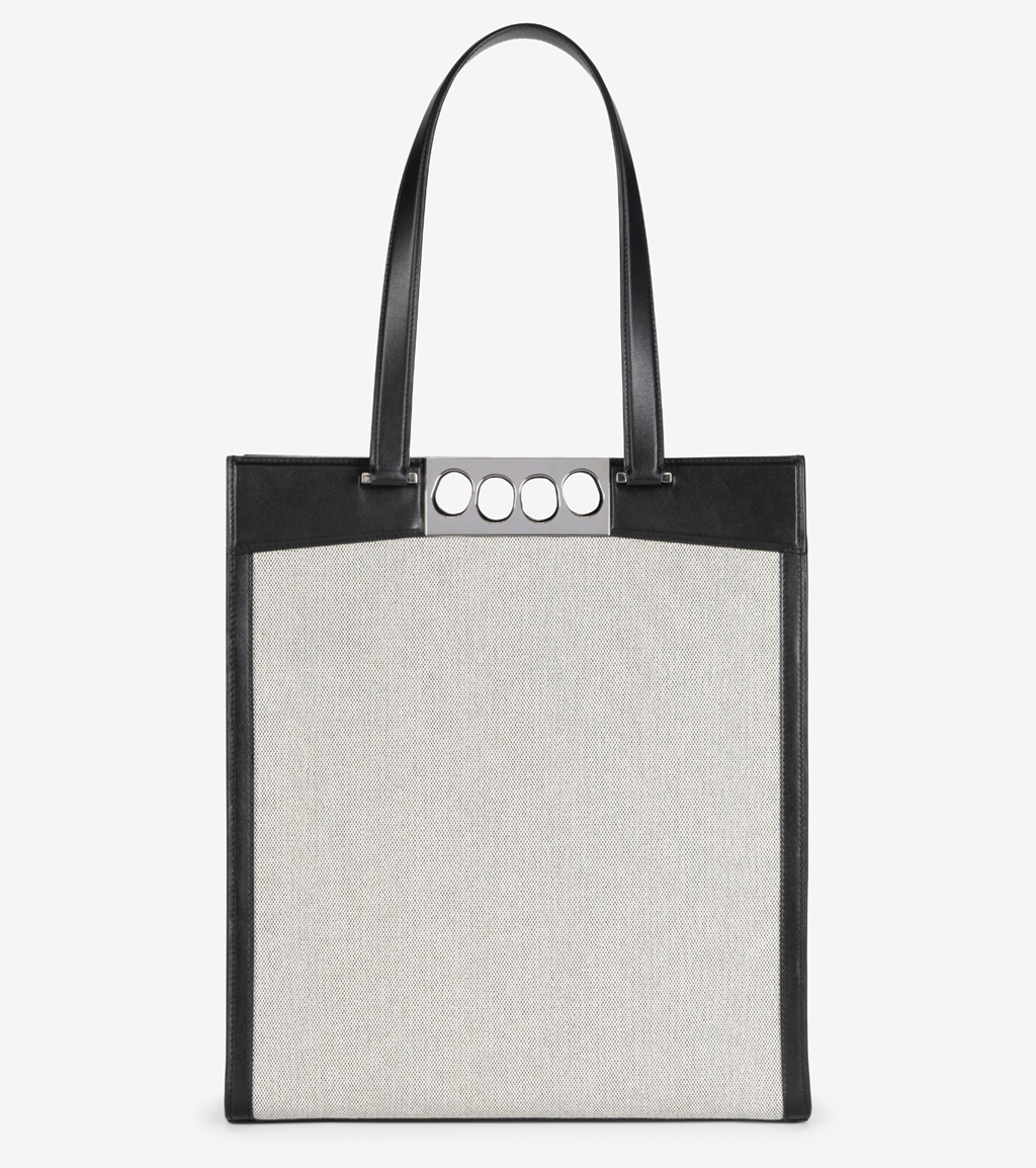 Túi Alexander McQueen Grip Tote 'White Black' 7354831AAN91070 - Ảnh 2