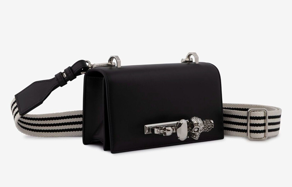 Túi Alexander McQueen Satchel 'Black' 7478331AAN51000 - Ảnh 4