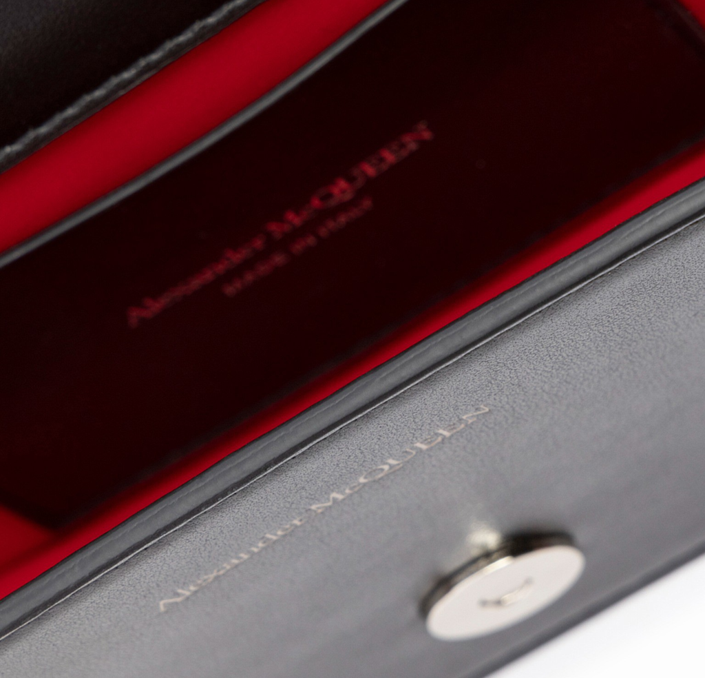 Túi Alexander McQueen Satchel 'Black' 7478331AAN51000 - Ảnh 3