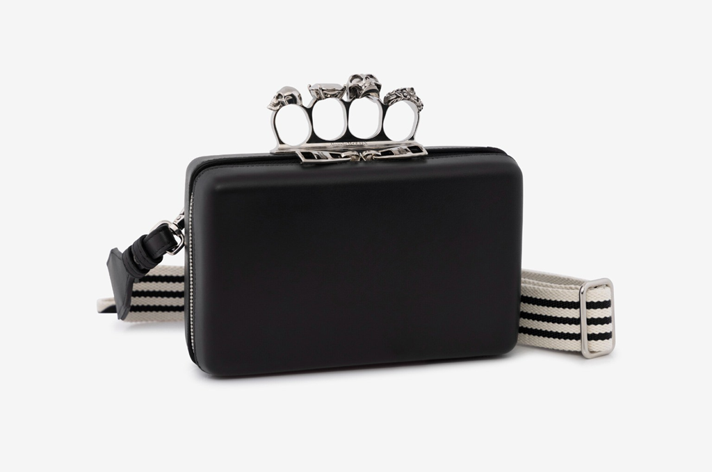 Túi Alexander McQueen Twisted 'Black' 7478351AAN51000 - Ảnh 4