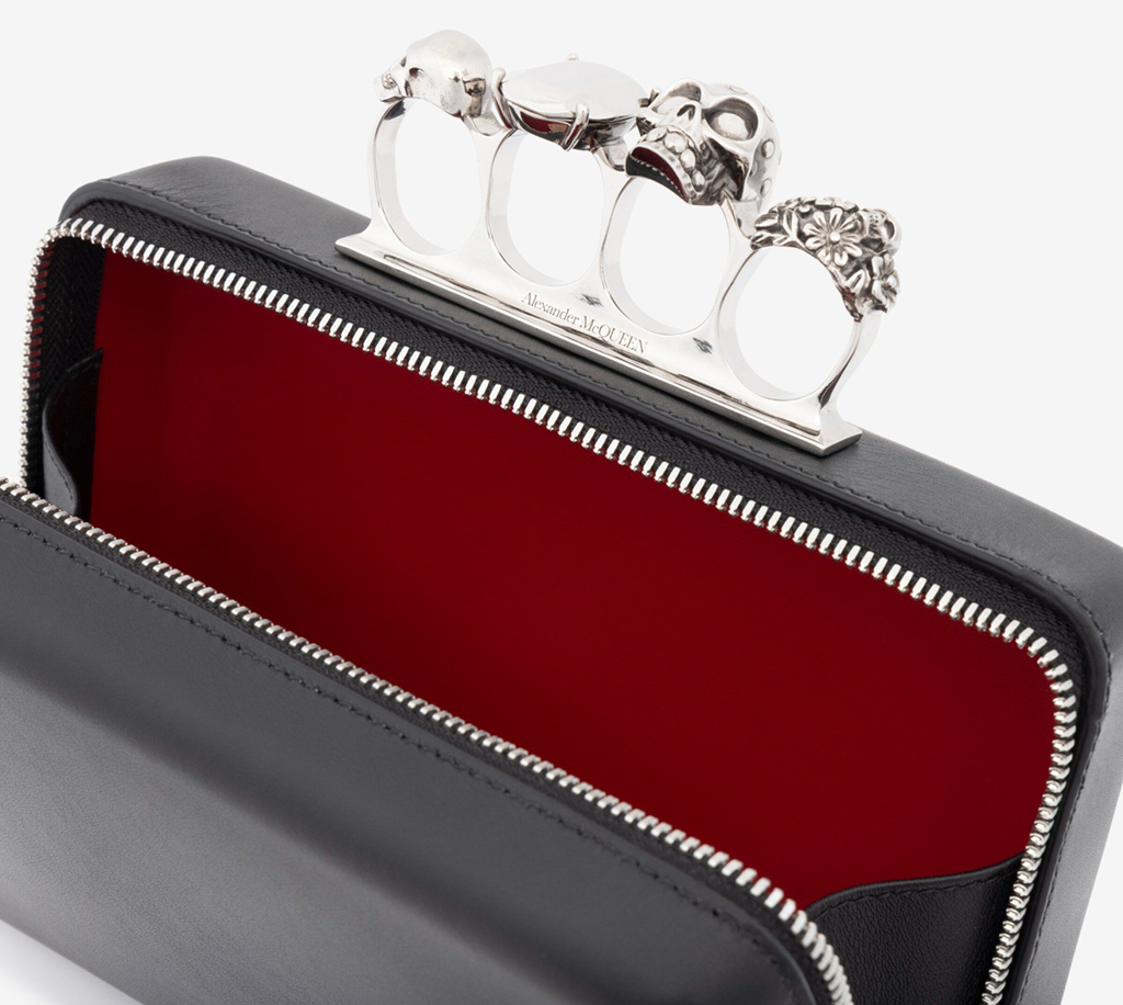 Túi Alexander McQueen Twisted 'Black' 7478351AAN51000 - Ảnh 3