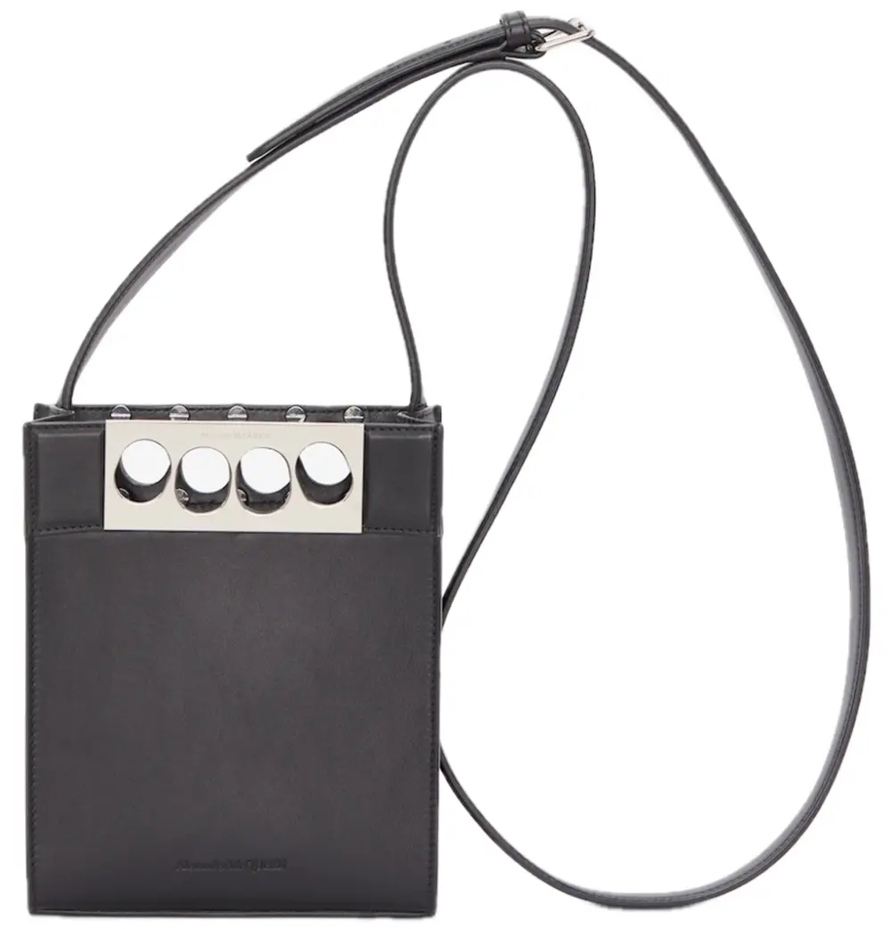 Túi Alexander McQueen Mini Tote Bag 'Black' 7263101AAD01000