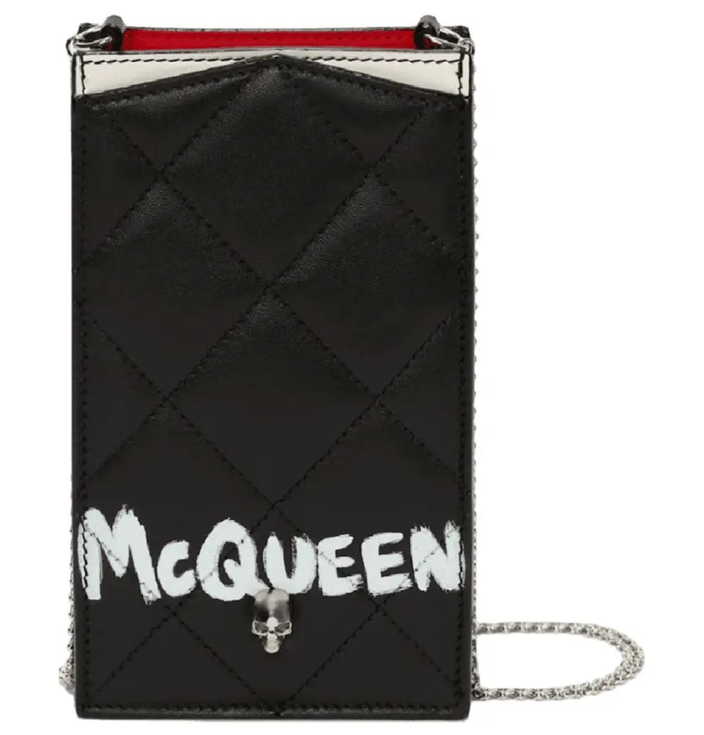 Túi Alexander McQueen Phone Case 'Black' 632035C8Z501095