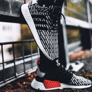 Alternative view of Giày Adidas NMD R2 'Black White' BB2951