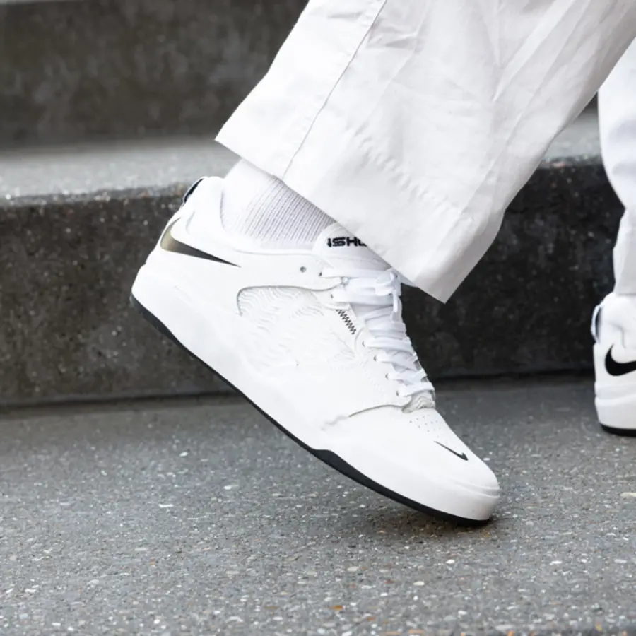 Giày Nike Ishod Wair Premium SB ‘White Black’ DZ5648-101 - Ảnh 4