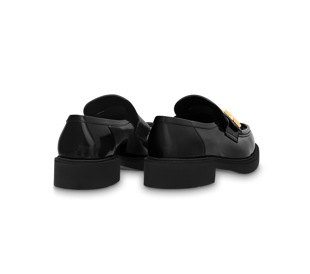 Giày Louis Vuitton Academy Flat Loafer 'Black' 1ABPBT - Ảnh 4