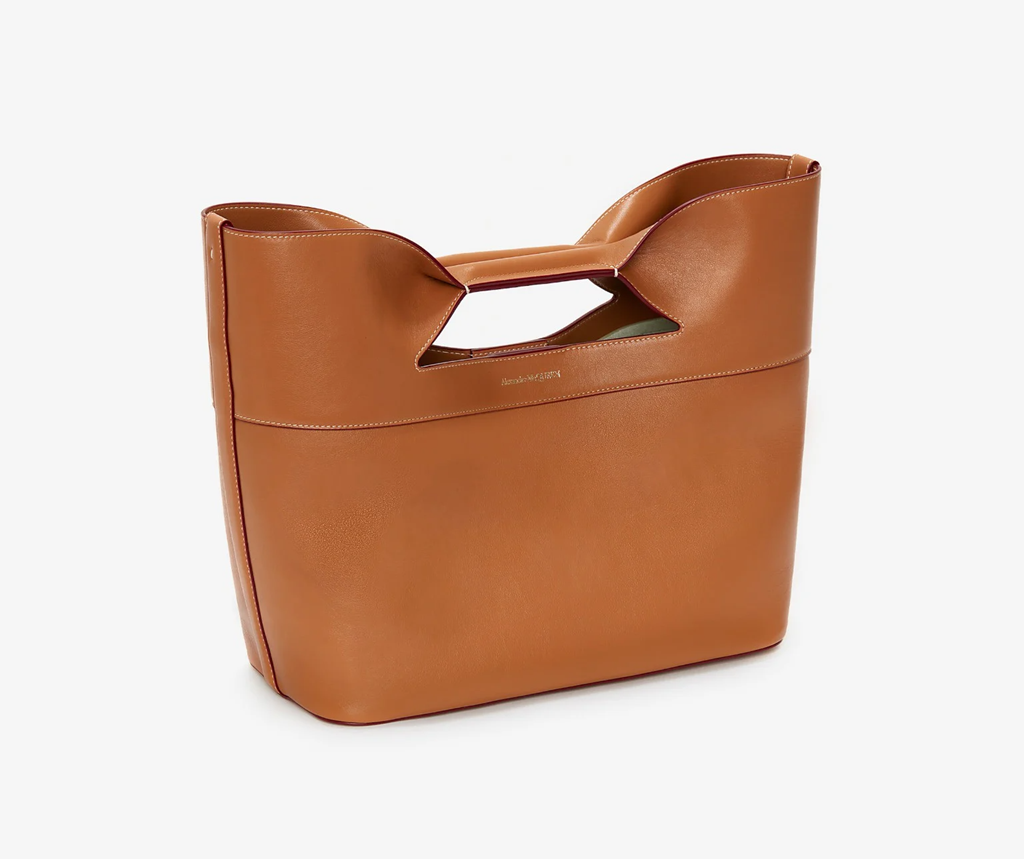 Túi Alexander McQueen Bow Small 'Tan' 7095661BLCA2002 - Ảnh 2