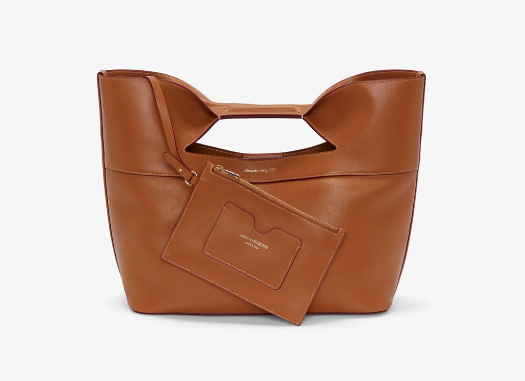 Túi Alexander McQueen Bow Small 'Tan' 7095661BLCA2002 - Ảnh 3