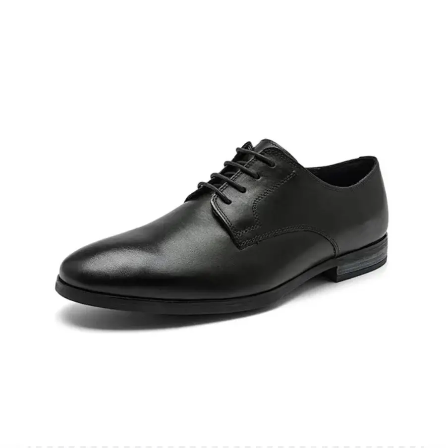 Alternative view of Giày Clarks Leather Lace-Up 'Black' 261691707