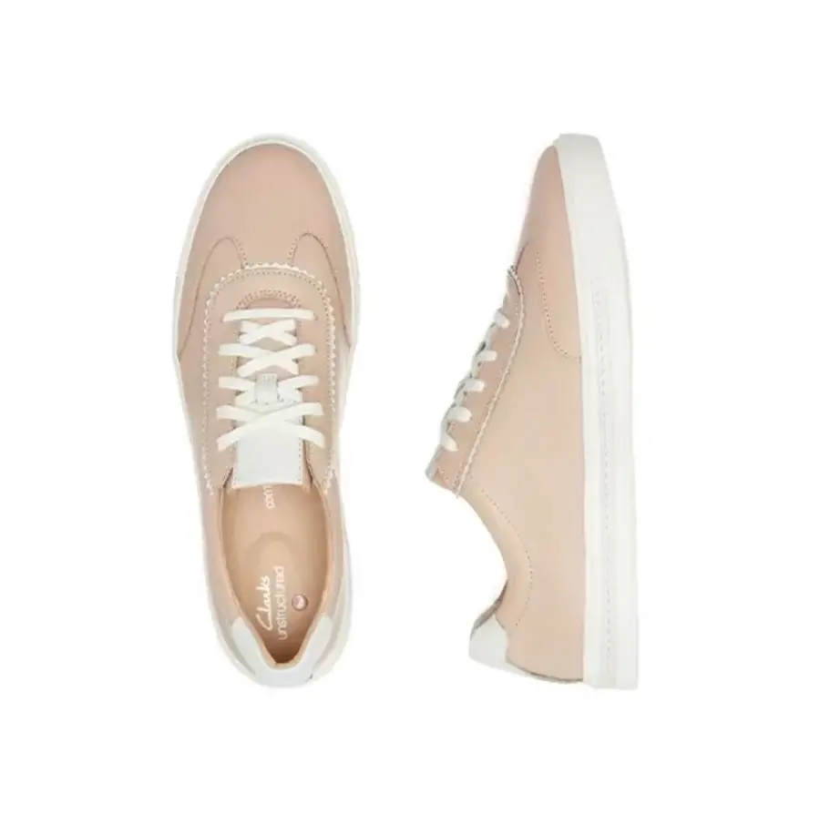 Giày Clarks Cowhide Comfortable 'Light Pink' 261667444 - Ảnh 4