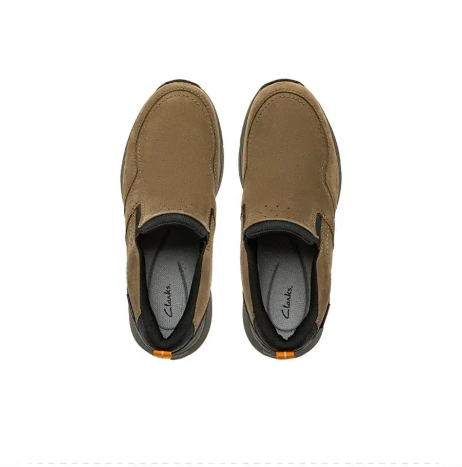 Giày Clarks Cow Leather Slip-On 'Dark Brown' 261683067 - Ảnh 4