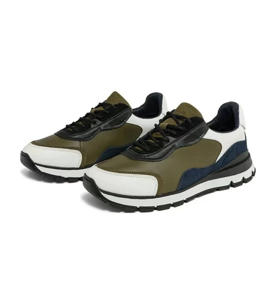 Giày Clarks Cow Leather Vintage 'Olive Green' 261675187 - Ảnh 3