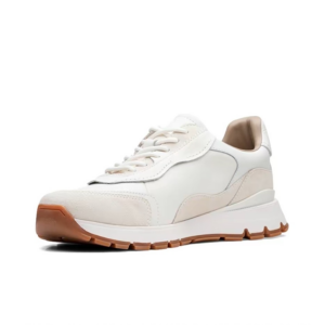 Alternative view of Giày Clarks Cow Leather Retro 'White' 261675217
