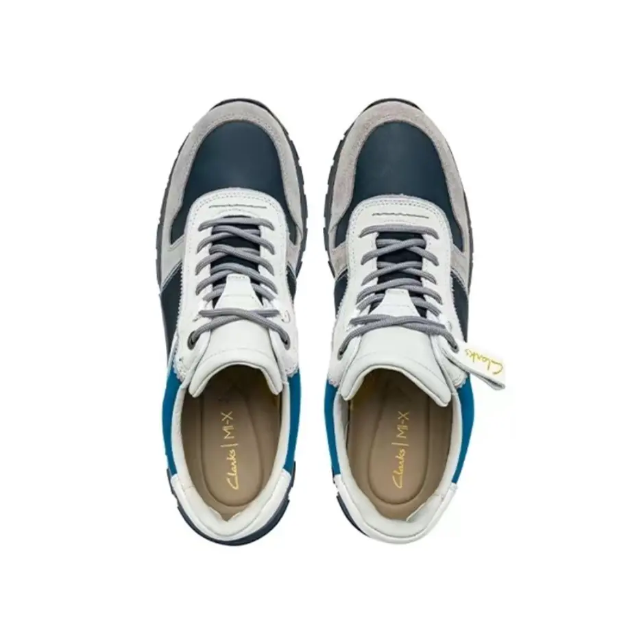 Alternative view of Giày Clarks Cow Leather Low-Top 'Blue' 261675197