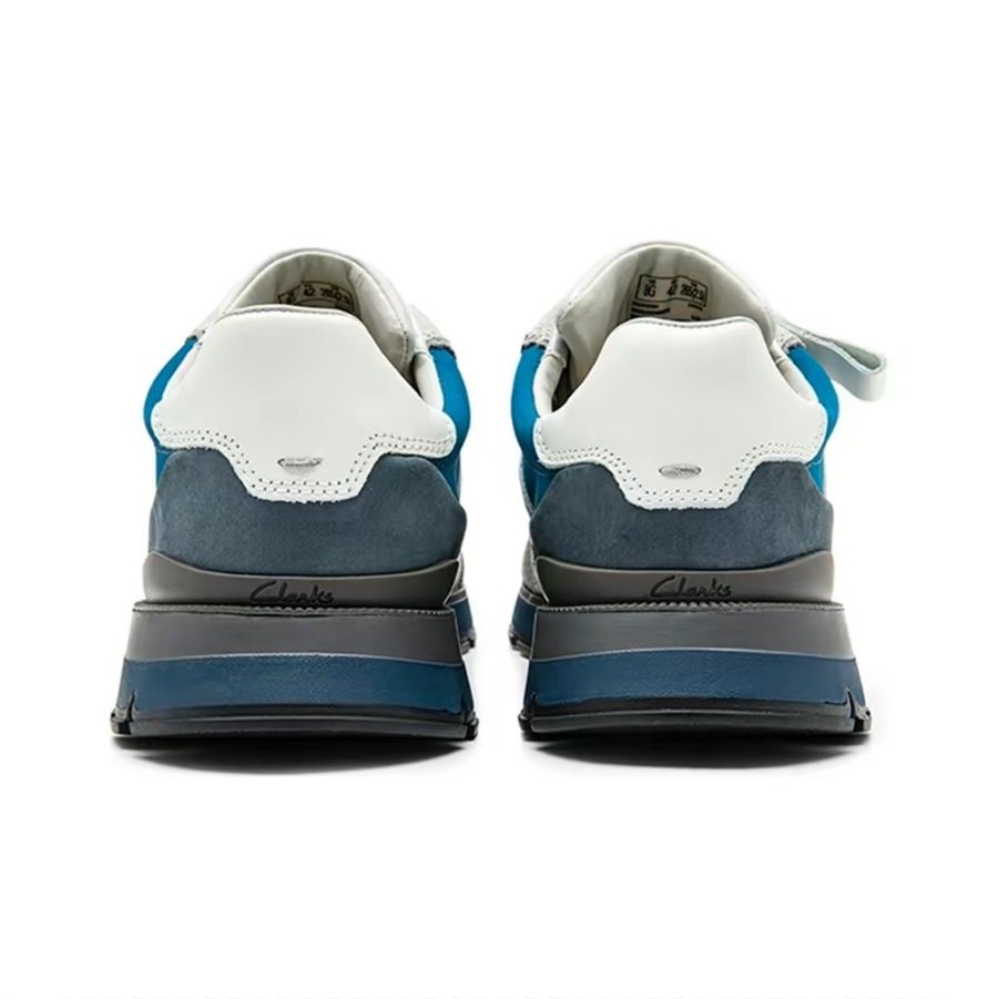 Giày Clarks Cow Leather Low-Top 'Blue' 261675197 - Ảnh 3