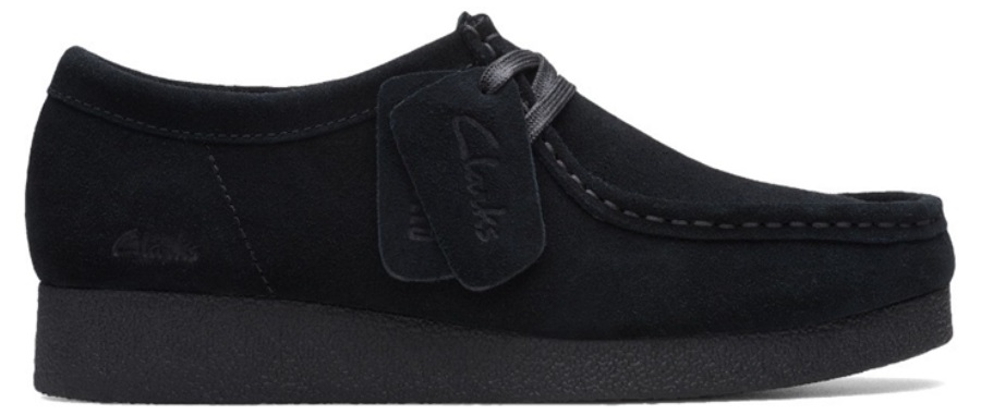 Giày Clarks Leather Retro 'Black' 261747464