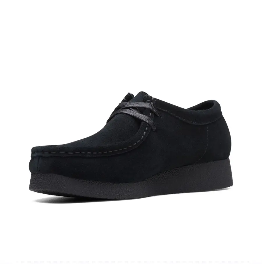 Alternative view of Giày Clarks Leather Retro 'Black' 261747464