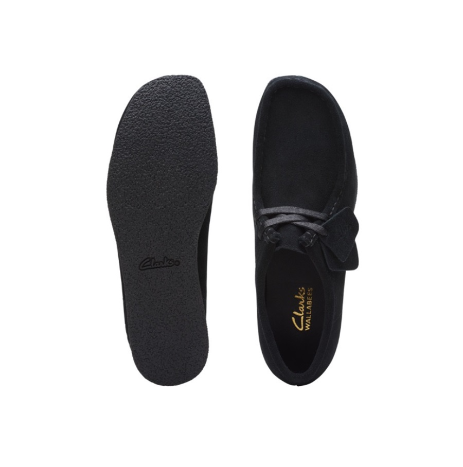 Giày Clarks Leather Retro 'Black' 261747464 - Ảnh 3